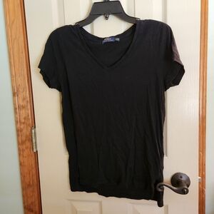 Polo Ralph Lauren Classic Black Vneck tshirt all cotton